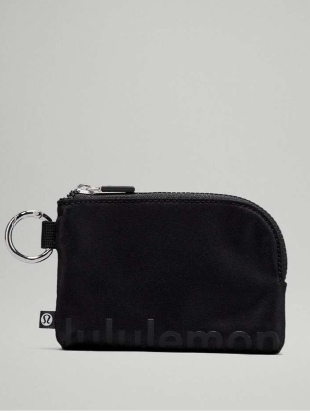 LULULEMON Clippable Card Case Wallet Pouch Black Unisex Like New
